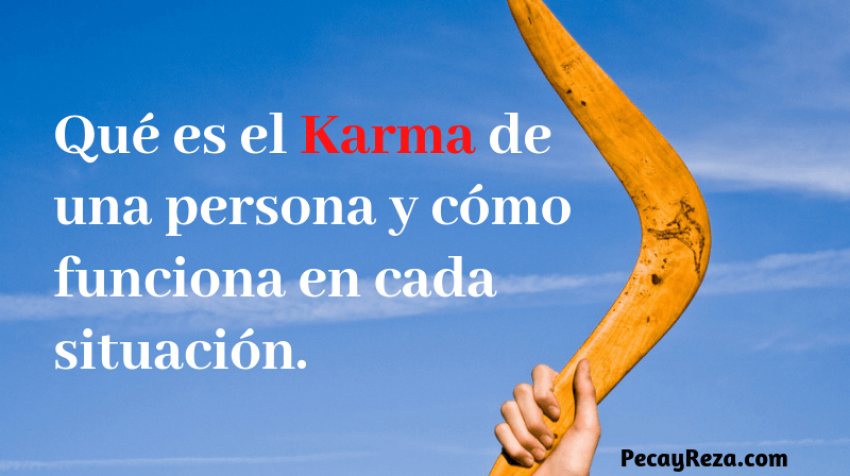 Que es el karma de cada persona artículo Qué es el karma de una persona y como influye: Portaada de artñiculo sobre el karma. Título del post y en la imagen se presente un boomerang como ícono de lo que es karma, todo se devuelve.